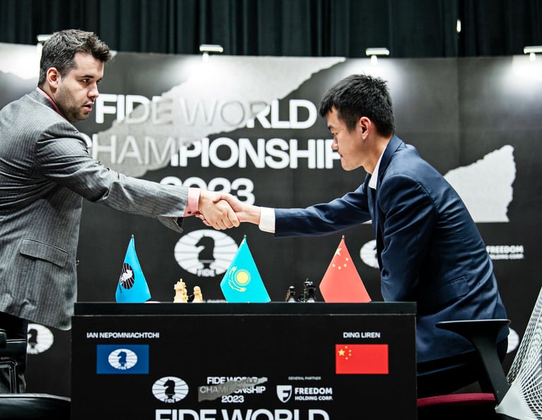 Nepomniachtchi takes the lead for the third time as Ding misplays. World Chess Championship 2023