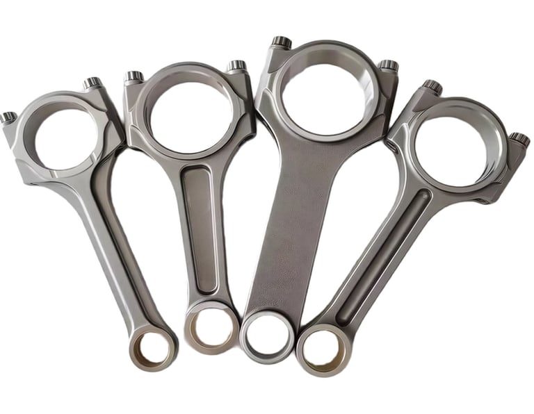 Forged connecting rod for diesel engine. OEM-grade  precision machined