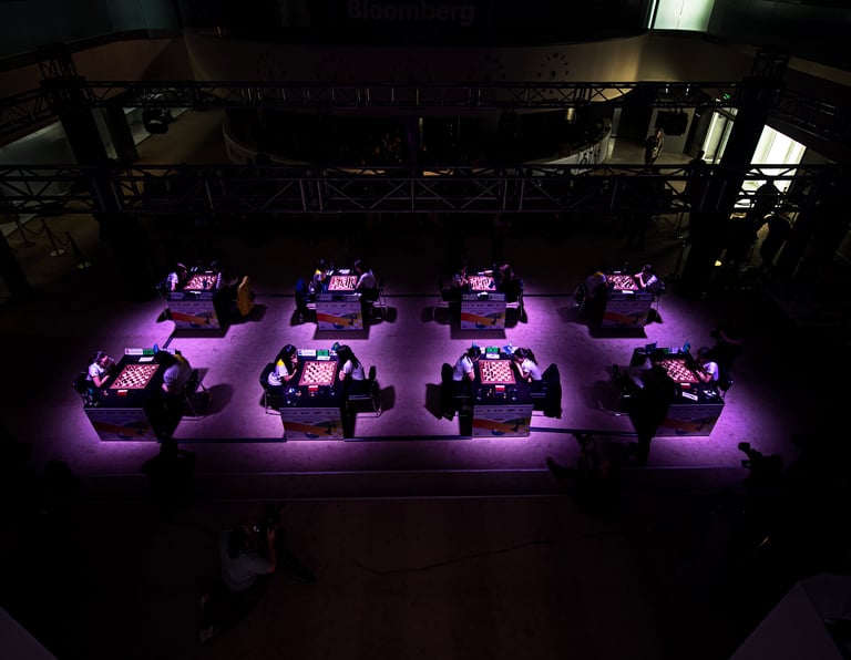 The "Kazakhstan vs The World" at World Chess Championship 2023. FIDE Chess