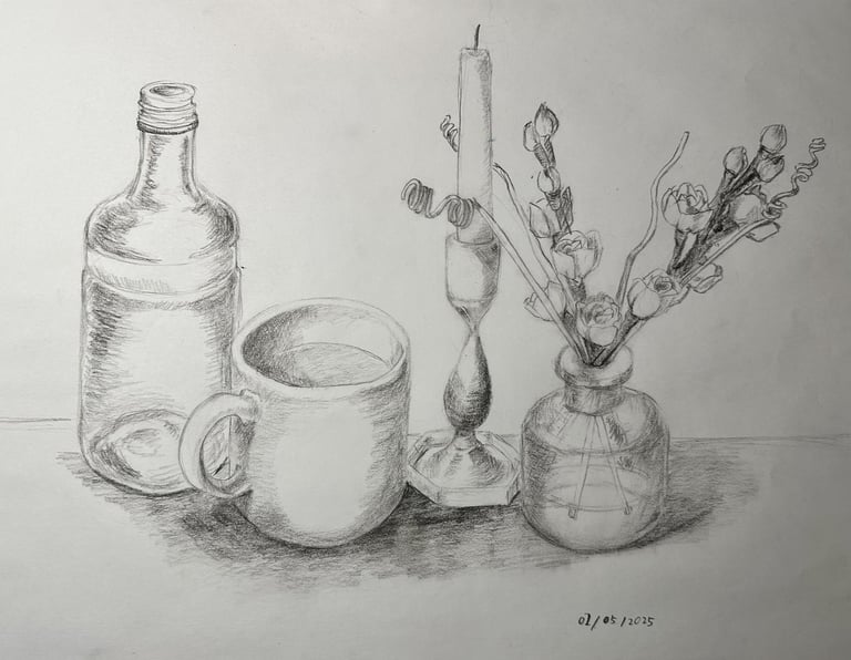 Still life, Graphite Pencil, 2025