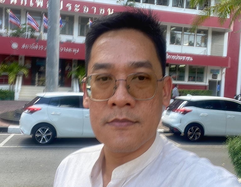 Close-Up of Lawyer in Glasses “Professional lawyer in Pattaya providing legal services for foreigner