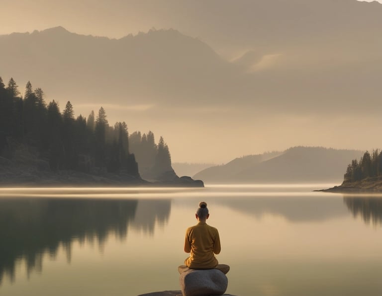 a man riding a skateboard down a street next to tall buildings