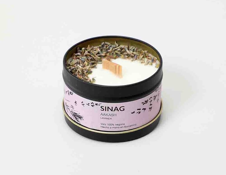 aakash, vela de cera de soja, Sinag, lavanda