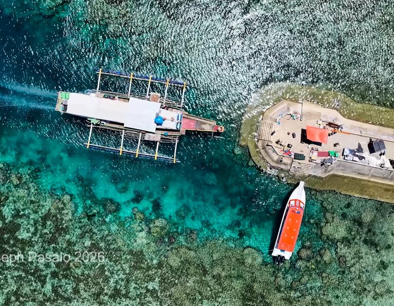 Docking in Jomalig Port