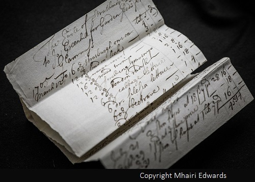 Image of an account for seeds from Glamis Castle Archives