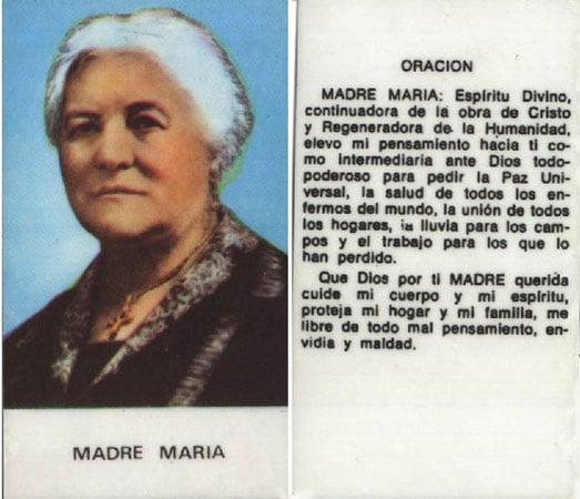 Oración a la Madre María