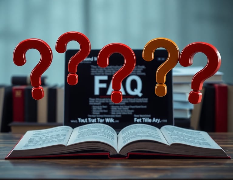 a book with question marks on it and question marks on the book