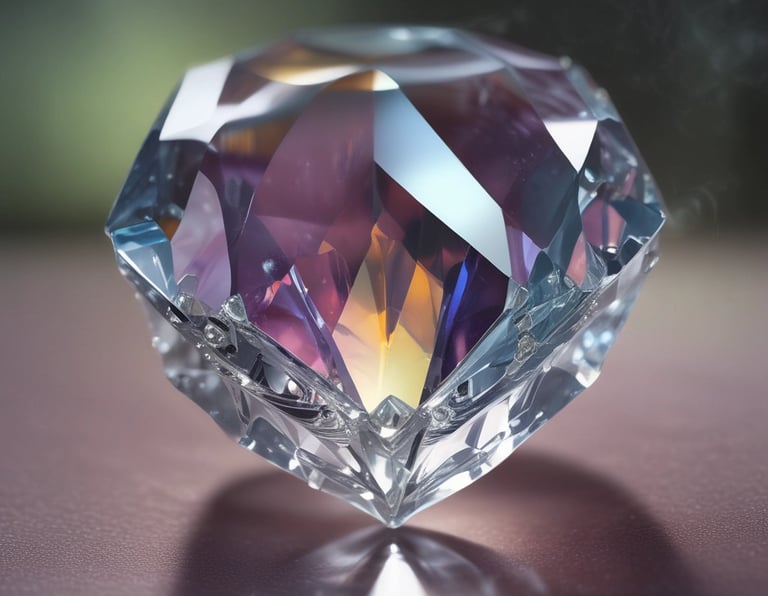 A square shaped object with a white background