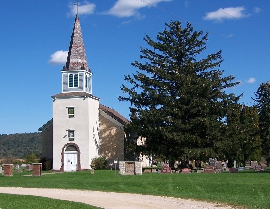 white church with steeple