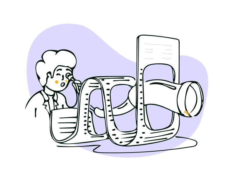 ilustracion persona con telescopio
