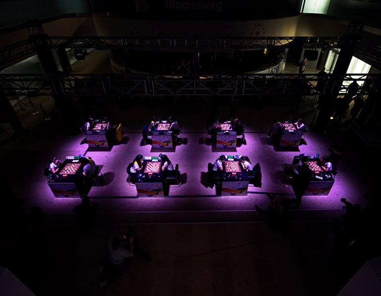 The "Kazakhstan vs The World" at World Chess Championship 2023. FIDE Chess