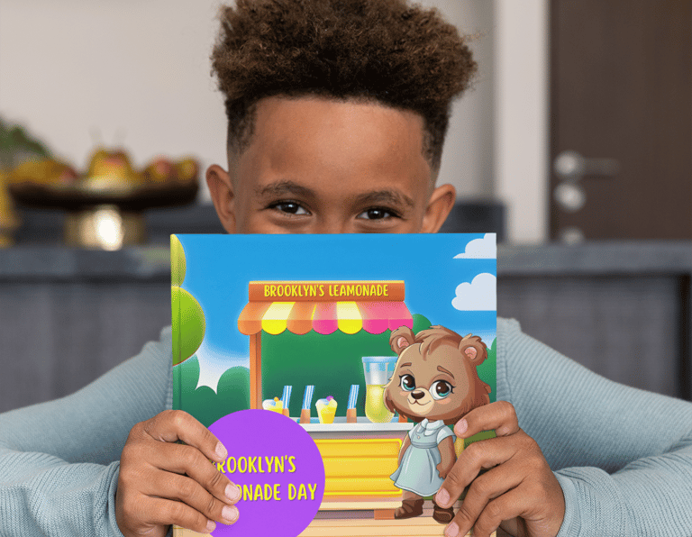 young boy holding his favorite book