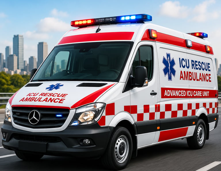 ICU Rescue Ambulance Service Lucknow