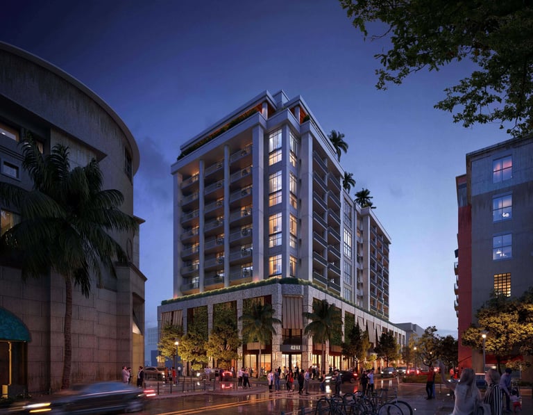 Cora Merrick Park in the night I Margarita Rosa Budina