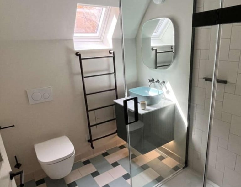 Vertical designer radiator installed in Worcester property for style and warmth