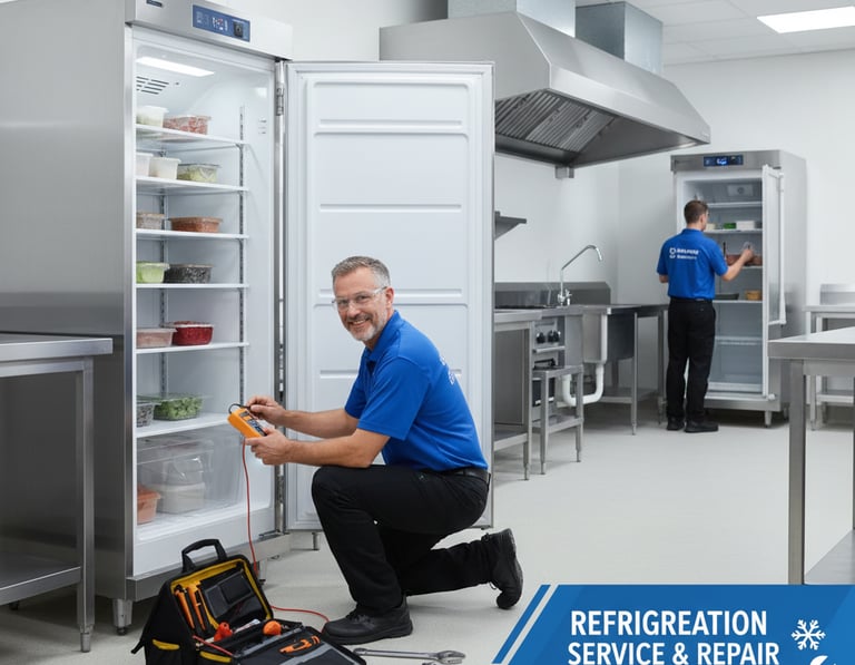 Classic Service technician performing Refrigeration repair in Chennai.