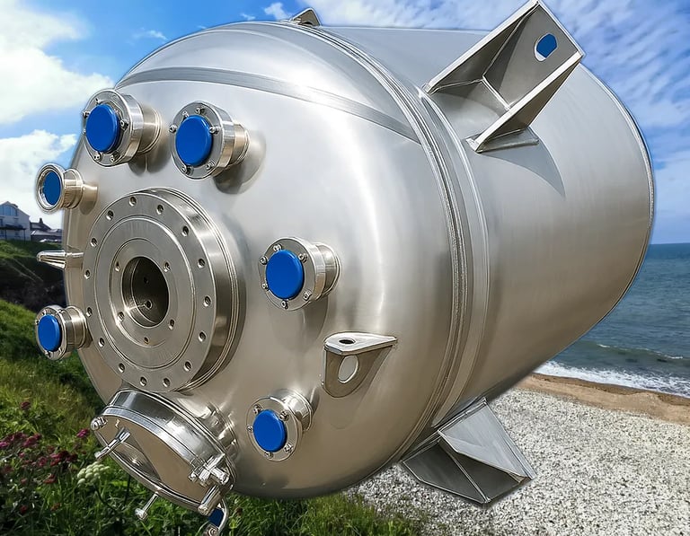 High pressure stainless steel reactors