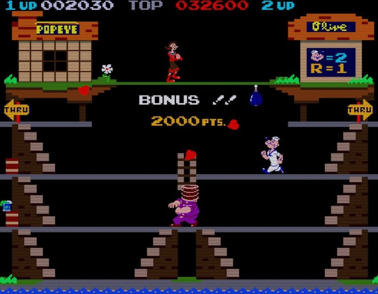 Popeye Arcade Bucket-head Bluto