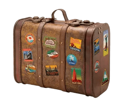 Valise pour les vacances à Bricabroc