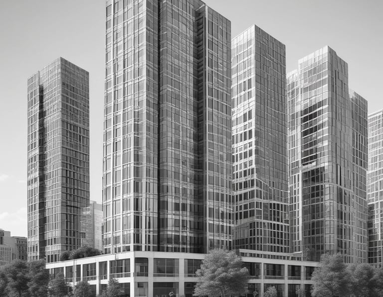 Elegant navy blue and gold themed image of a law book and scales of justice on a polished desk.