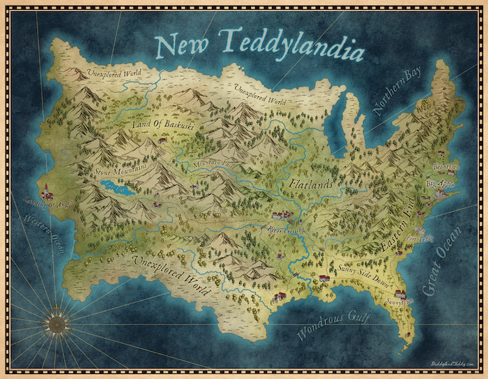 Map Of New Teddylandia