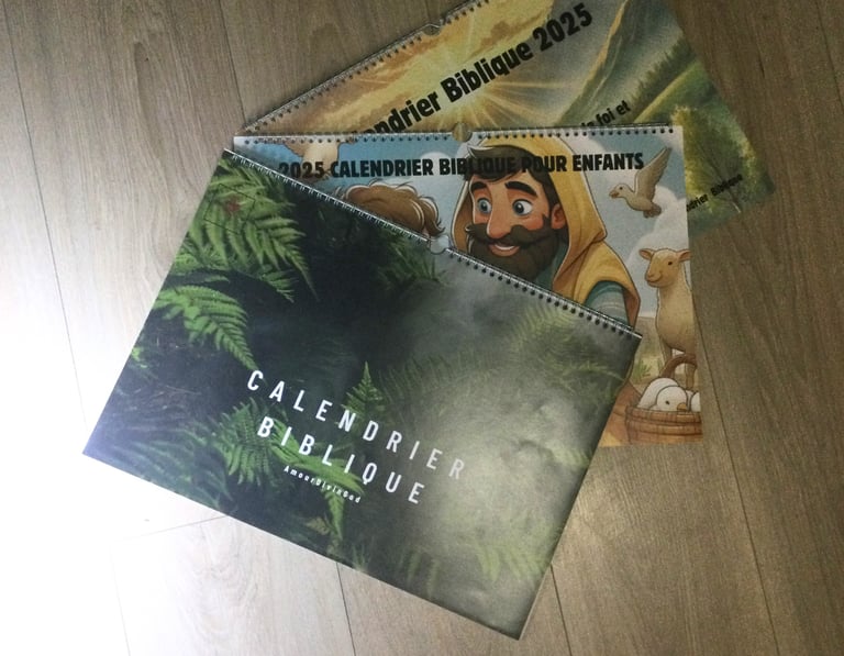  Calendrier biblique 2025 AVEC DES CALENDRIERS SUR LE SITE  amourdivinogod spirituel 
