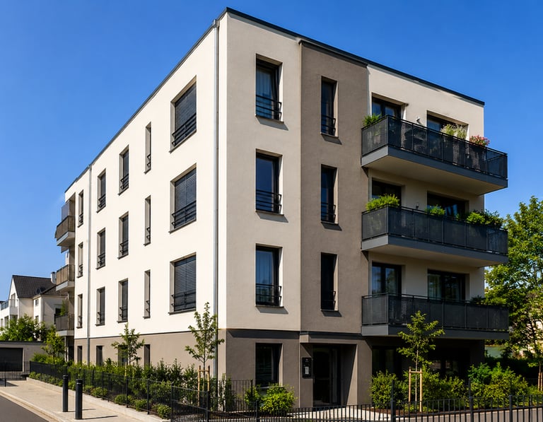 Ravalement de façade moderne en Île-de-France