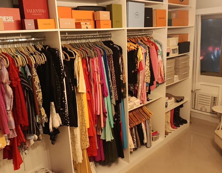organização de closet