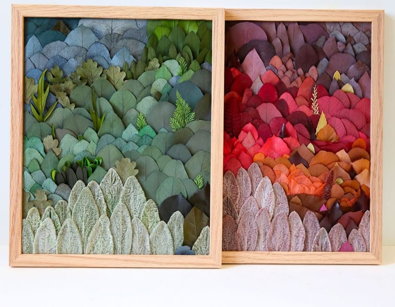 Tableau végétal leaf forest Atelier floral Origine