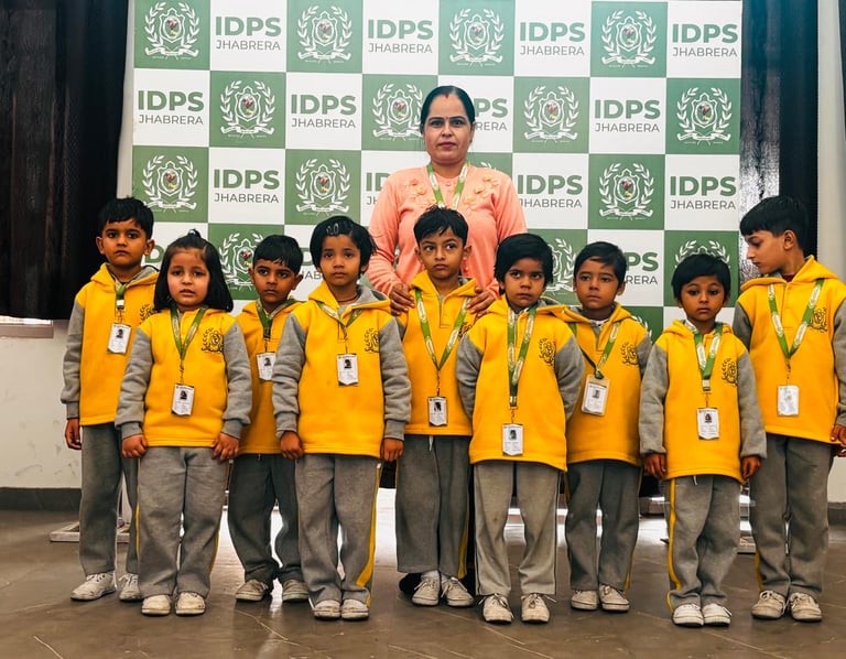 International Delhi Public School Jhabrera UKG Class 2025-2026 Batch