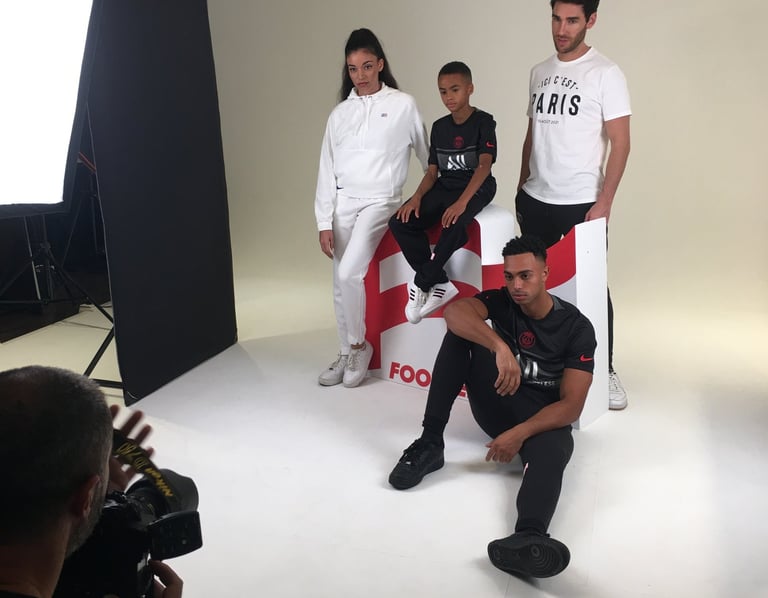 Photo, mannequin studio Foot center e-commerce