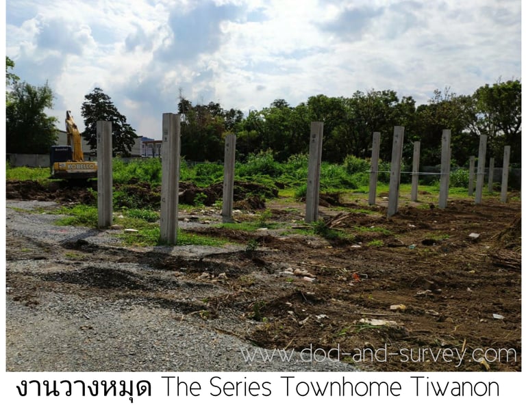 งานวางหมุด โครงการ The series Tiwanon