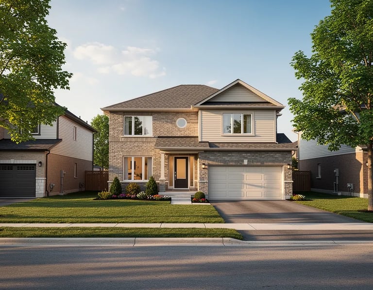 Modern home exterior showcased through real estate photography