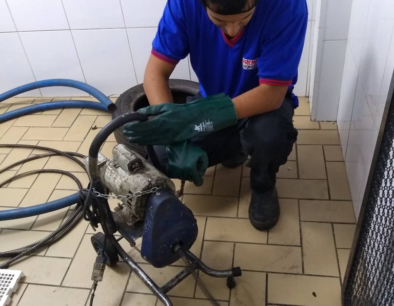 desobstrução de ralo