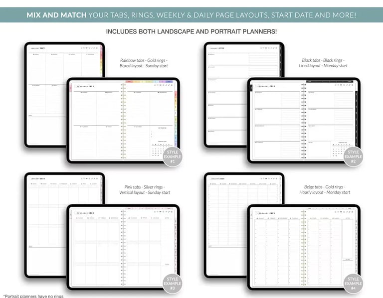 Digital Planner, Goodnotes Planner, iPad Planner, Notability Planner,Dated Digital Planner,2024 2025