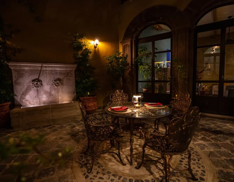 courtyard with fountain san miguel de allende