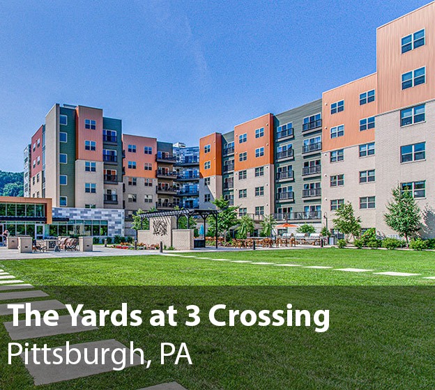 The Yards at 3 Crossings Apartment Building in Pittsburgh, Pennsylvania