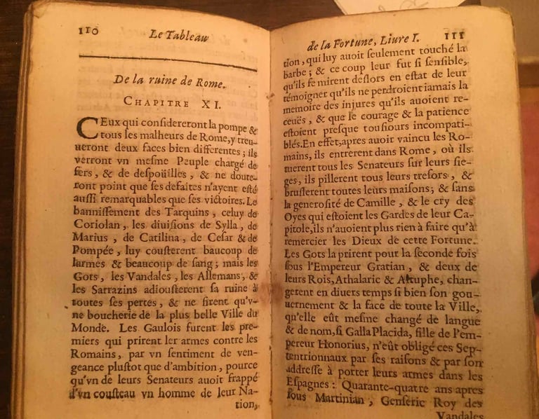 De la ruine de Rome écrit en 1665