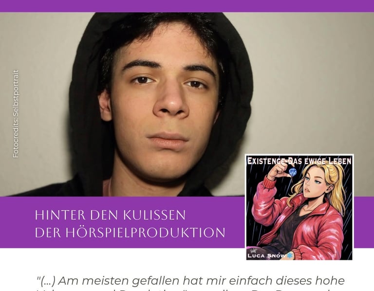 Der Hörspiel-Cast von Autor Luca Snow - "Existence": Sprecher Ekin Çimen / Kritikeriguess
