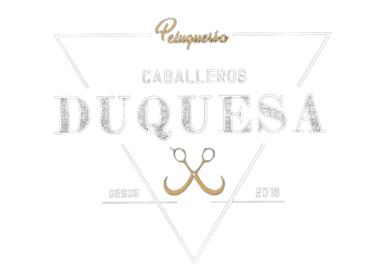 Logotipo de peluquería de caballeros duquesa