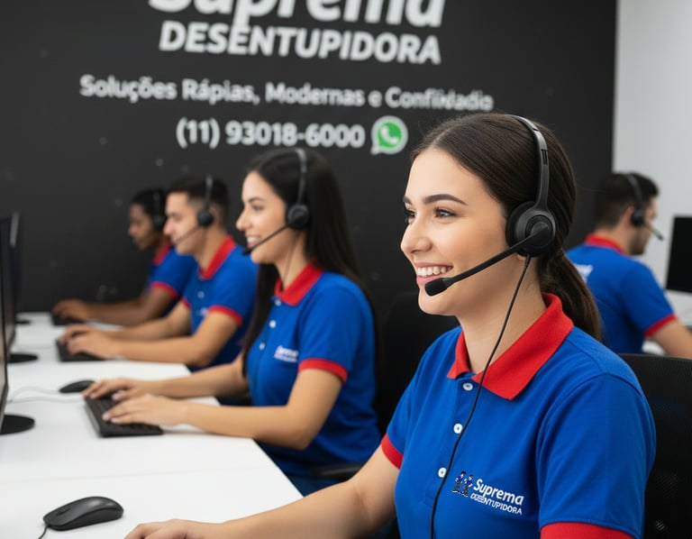 atendimento da suprema desentupidora