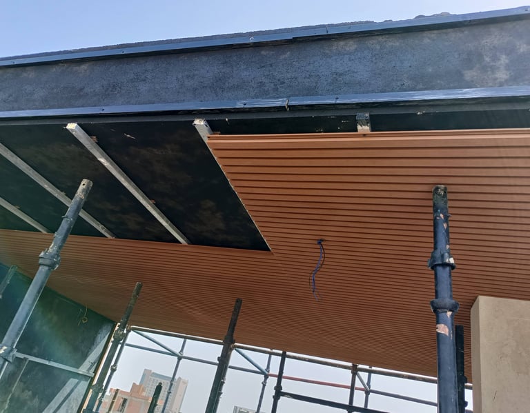 wpc exterior louver installation image