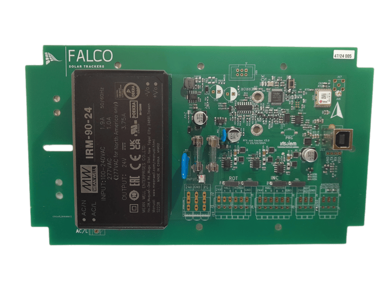 Carte électronique tracker solaire