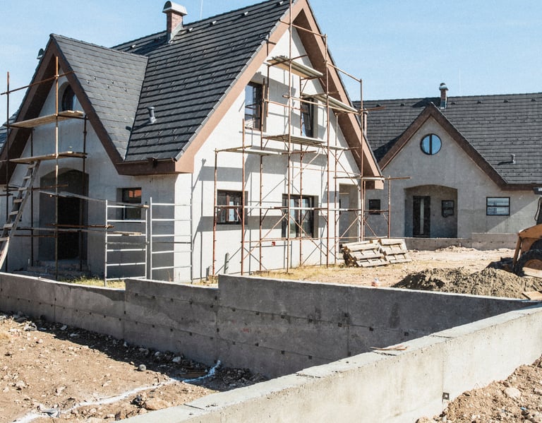 New home under construction