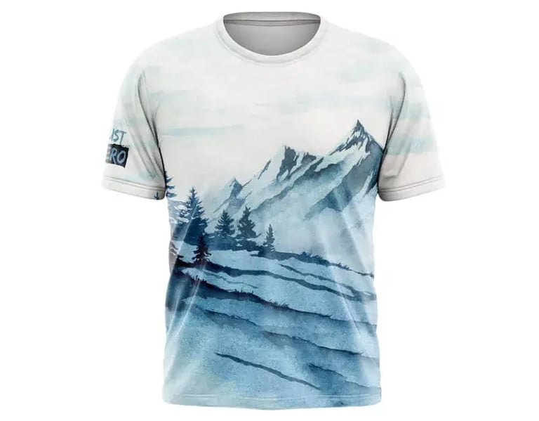 a mountain scene with a mountain view of a mountain range
