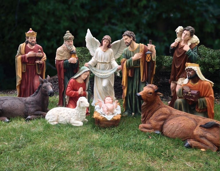 Outdoor Nativity display
