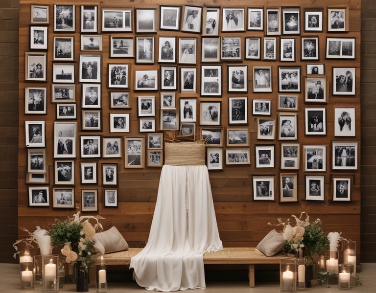 A beautifully arranged wedding table with floral decorations.