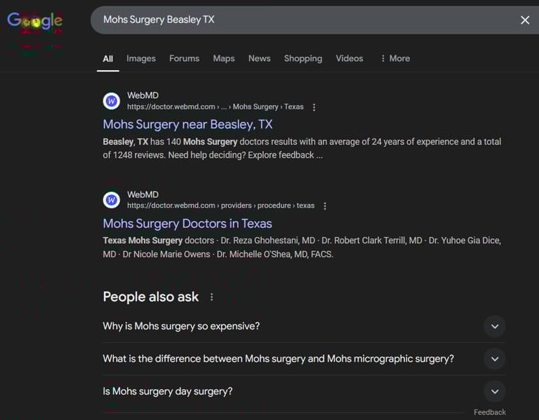 mohs surgery seo services
