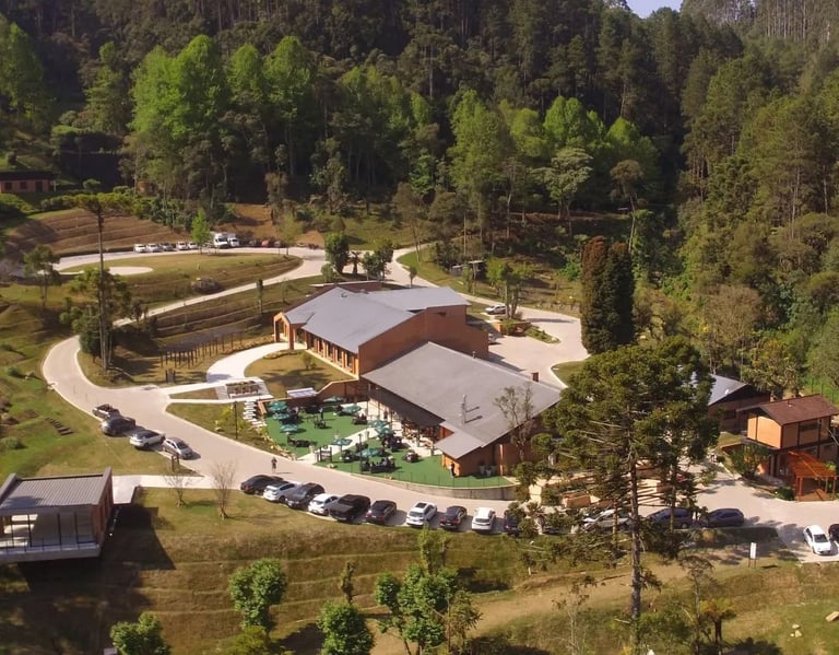 Vista do Parque da Cerveja em Campos do Jordão