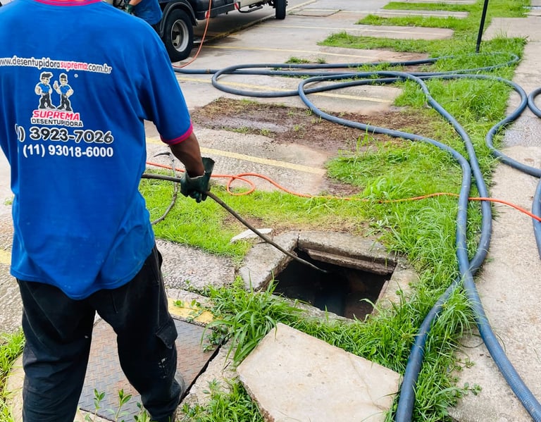 desentupimento de esgoto